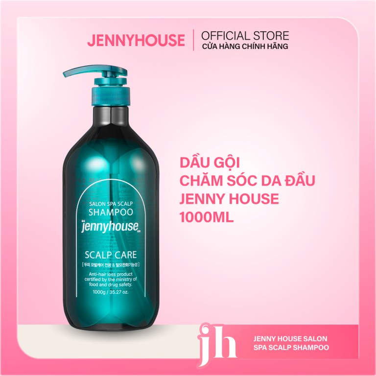 Dầu Gội Làm Sạch Thoáng Da Đầu, Giảm Bết Dầu Jennyhouse - Salon Spa Scalp Shampoo 1000ml